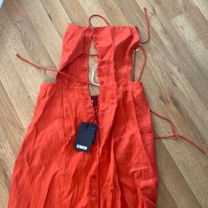 Reformation Button Up Dress